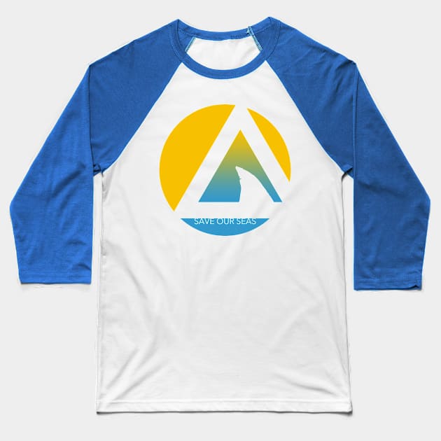 save our seas tricircle Baseball T-Shirt by somatosis